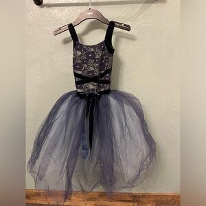 Kids Purple and Black Tutu ballet Costume